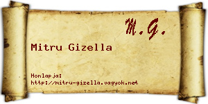 Mitru Gizella névjegykártya