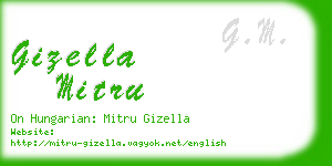 gizella mitru business card